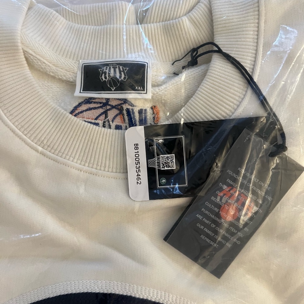 Kith for the New York Knicks City Vintage Nelson Crewneck in Sandrift Size XXL - Picture 10 of 11